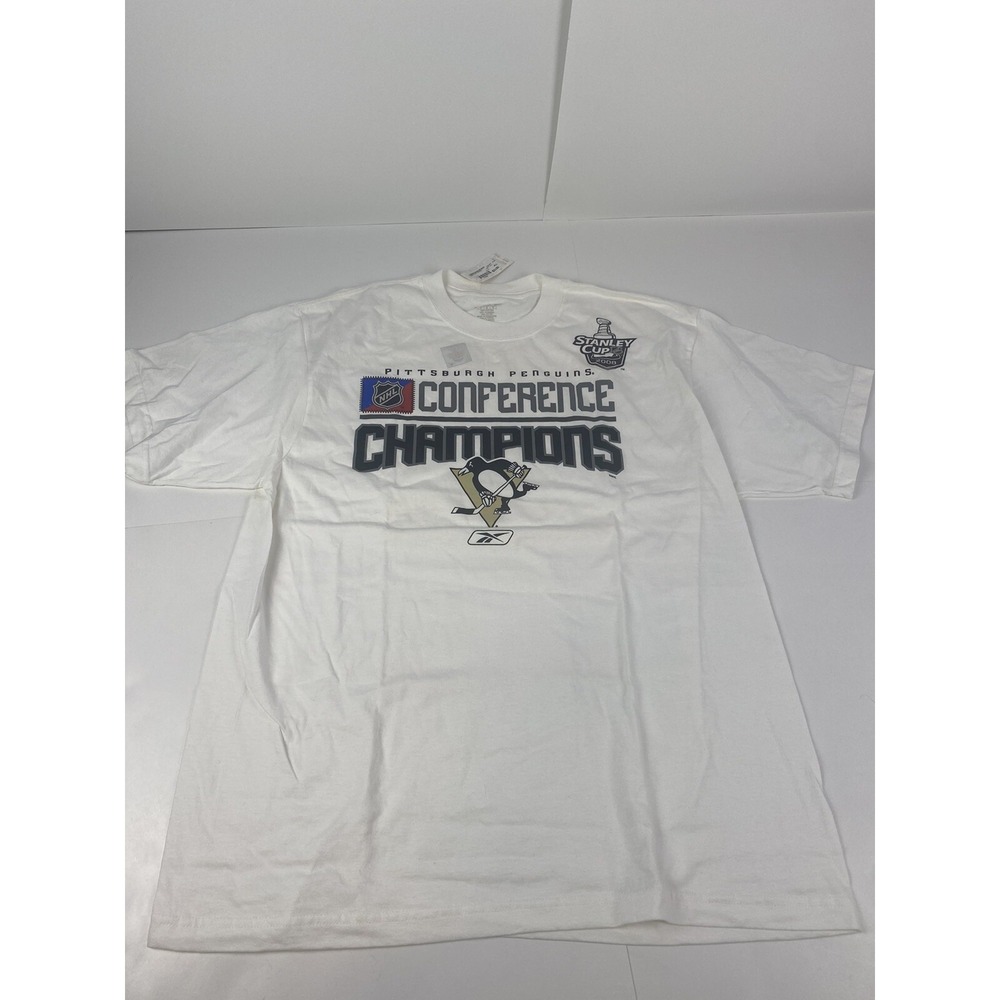 NWT Pittsburgh Penguins 2008 Eastern Conference Champions T-Shirt- Size Large L